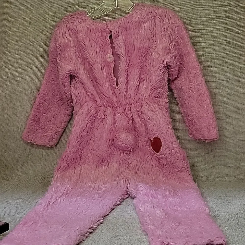 Care Bear costume/pj's 3T-4T vintage stuffed cloth bear books and Dvd 4 Figures‎